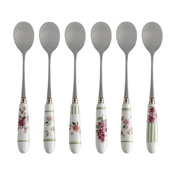 Set 6 lingurițe cu mâner din ceramică brandani nonna rosa