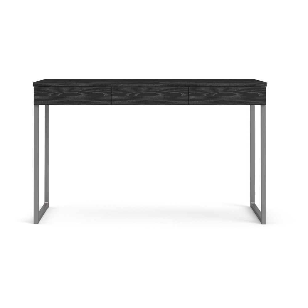 Černý pracovní stůl Tvilum Function Plus, 126 x 52 cm