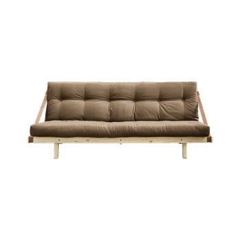 Canapea extensibilă karup design jump natural/mocca, maro