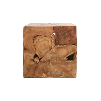 Măsuță din lemn de tec hsm collection cube, 40 x 40 cm