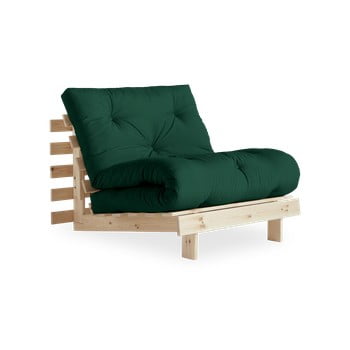 Fotoliu extensibil karup design roots raw/forest green