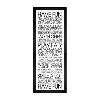 Tablou styler modernpik have fun, 24 x 68 cm