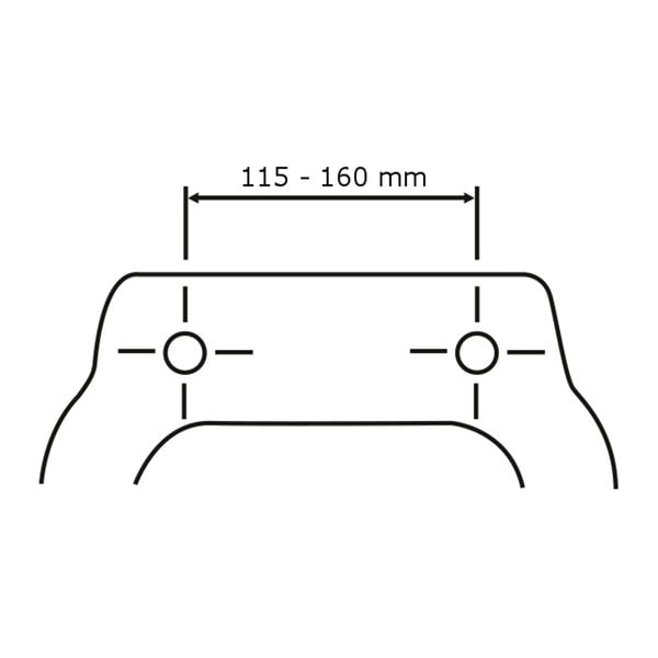Matně černé WC sedátko Wenko Prima, 41 x 38 cm