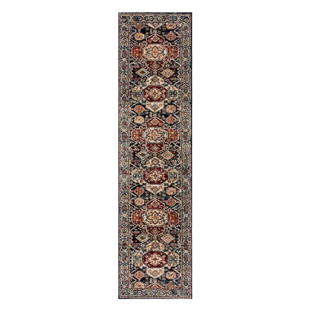 Tmavě modrý běhoun 66x300 cm Gillingham – Flair Rugs