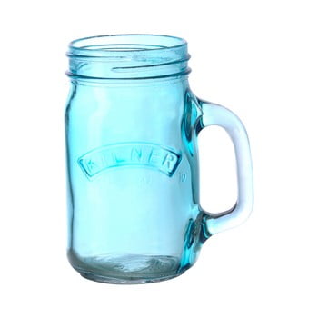 Borcan cu mâner kilner 350 ml, albastru