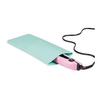 Husă din silicon pentru placa de păr idesign pouch, turcoaz