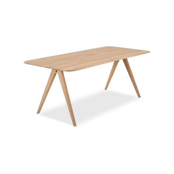 Jídelní stůl z dubového dřeva Gazzda Ava, 200 x 90 cm