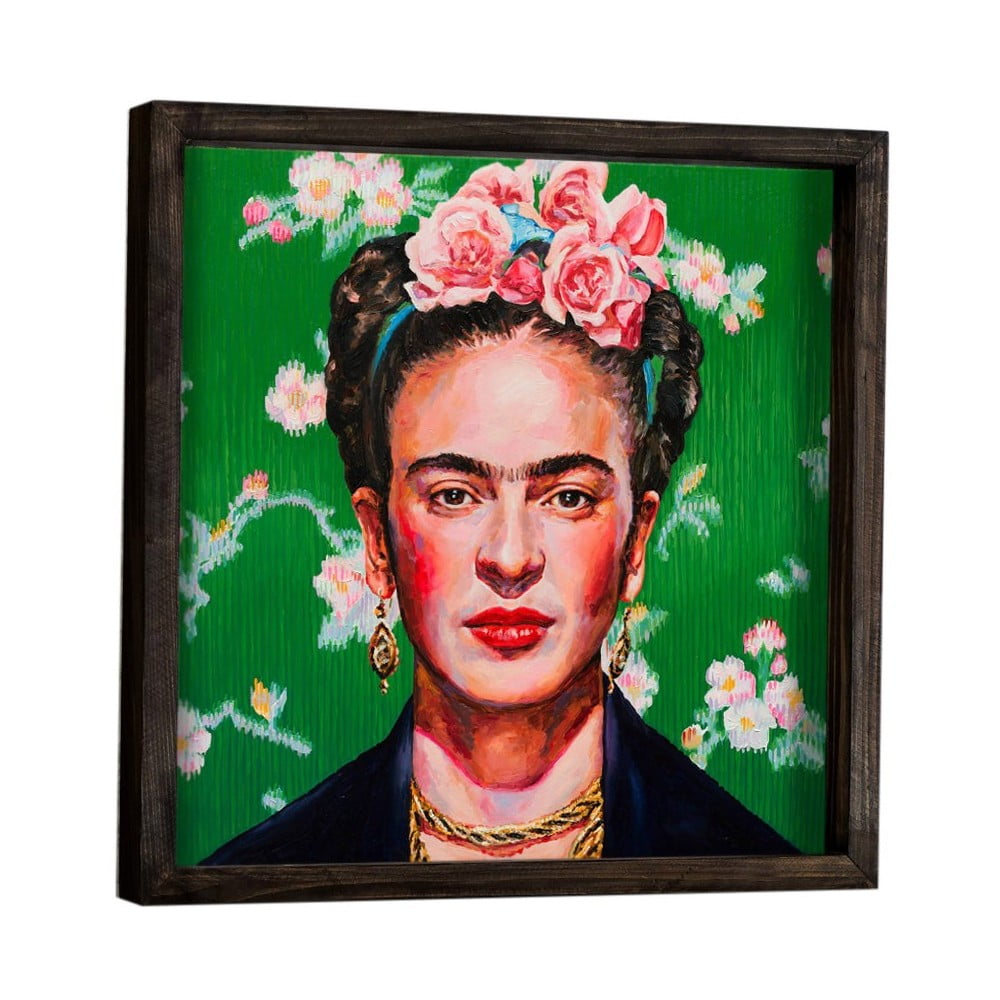 Nástěnný obraz Frida Kahlo, 34 x 34 cm