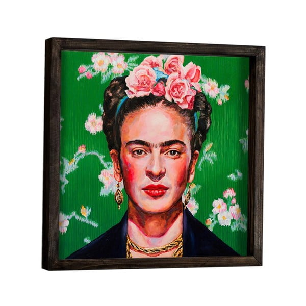 Nástěnný obraz Frida Kahlo, 34 x 34 cm