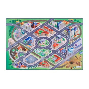 Covor pentru copii universal grip district, 100 x 150 cm