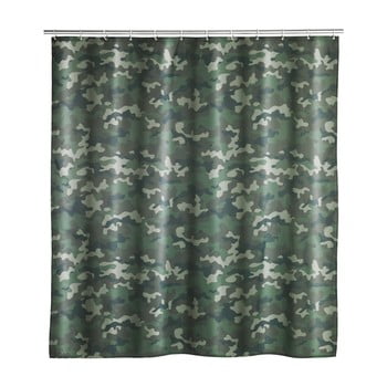 Perdea de baie lavabilă wenko camouflage, 180 x 200 cm