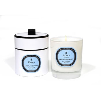 Lumânare parfumată parks candles london aromatherapy, aromă de mușețel și ceai alb, 50 ore