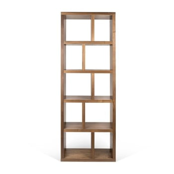 Bibliotecă temahome berlin walnut, cu aspect de lemn de nuc