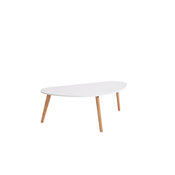 Bílý konferenční stolek loomi.design Skandinavian, délka 120 cm