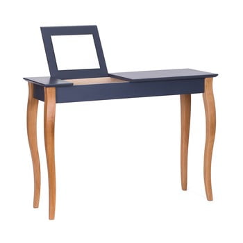 Masă de toaletă cu oglindă ragaba dressing table, lungime 105 cm, gri grafit