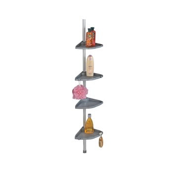 Raft telescopic pentru duș wenko compact, argintiu