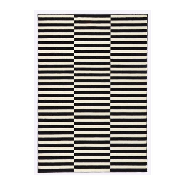 Černo-bílý koberec Hanse Home Gloria Panel, 160 x 230 cm