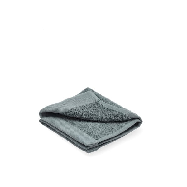 Modrý ručník na obličej z organické bavlny Södahl Organic Comfort, 30 x 30 cm
