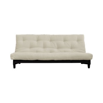Canapea extensibilă karup design fresh black, bej