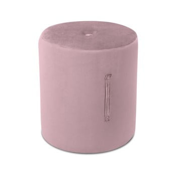 Puf mazzini sofas fiore, ⌀ 40 cm, roz