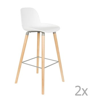 Set 2 scaune bar zuiver albert kuip, înălțime scaun 75 cm, alb