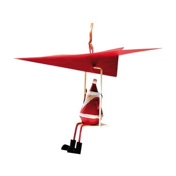 Decorațiune suspendată pentru crăciun g-bork santa in airplane
