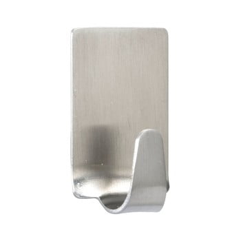 Set 4 cârlige de perete, oțel inoxidabil mat wenko square