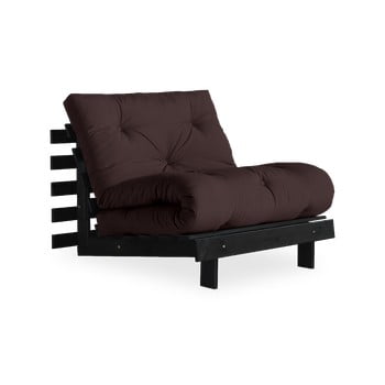 Fotoliu extensibil karup design roots black/mocca, maro închis