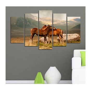 Tablou din mai multe piese 3d art quliya, 102 x 60 cm
