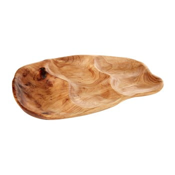 Platou pentru servit din lemn de cedru premier houseware kora, 25 x 36 cm