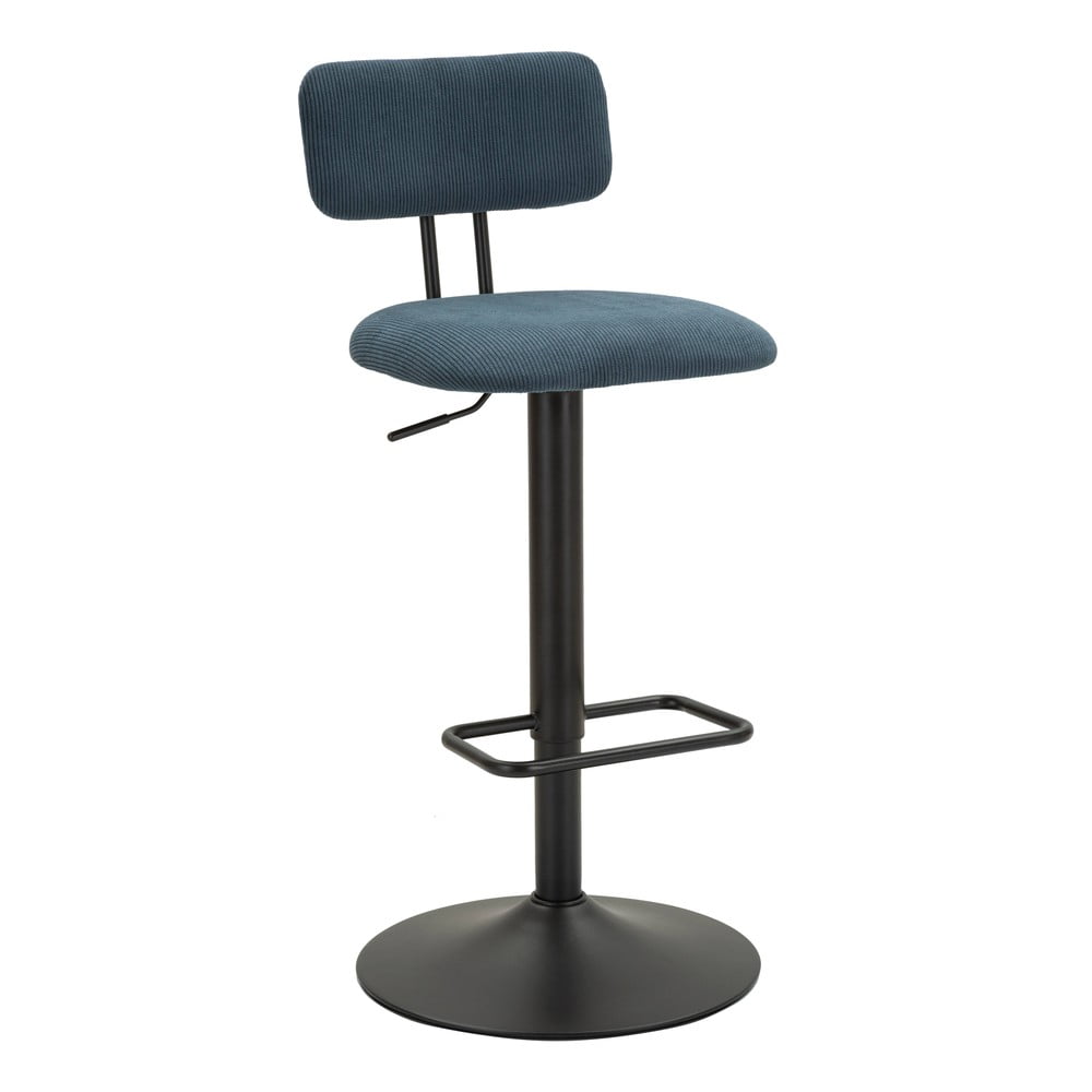 Barová židle s nastavitelnou výškou v petrolejové barvě/černá (výška sedáku 61 cm) Tina – Mauro Ferretti