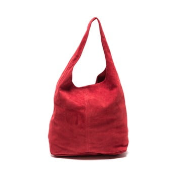 Geantă de piele roberta m 885 rosso, roșu