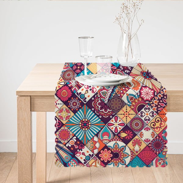 Běhoun na stůl Minimalist Cushion Covers Colorful Mandala, 45 x 140 cm