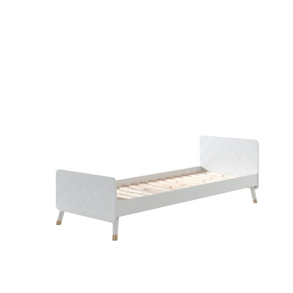 Bílá dětská postel z borovicového dřeva Vipack Billy, 90 x 200 cm