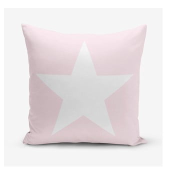 Față de pernă minimalist cushion covers star pink, 45 x 45 cm