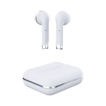 Căști wireless cu etui/carcasă happy plugs air 1, alb