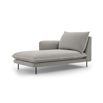Șezlong cosmopolitan design vienna, gri deschis, partea stângă