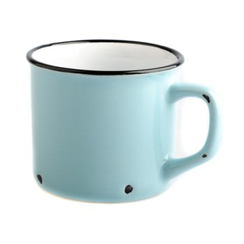 Cană din ceramică dakls story time over tea, 230 ml, albastru deschis