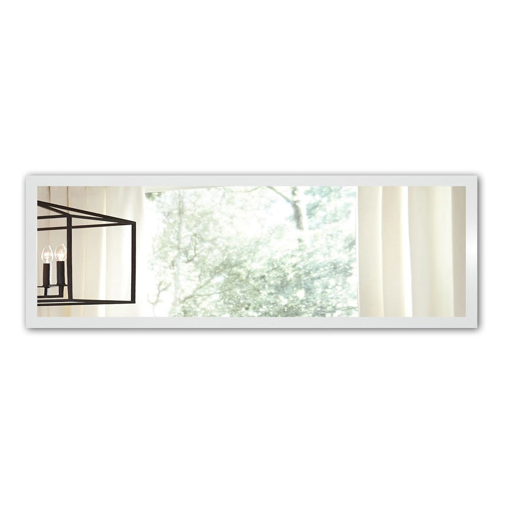 Nástěnné zrcadlo s bílým rámem Oyo Concept, 105 x 40 cm