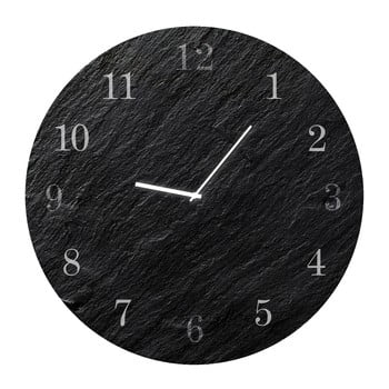 Ceas de perete styler glassclock carbon, ⌀ 30 cm