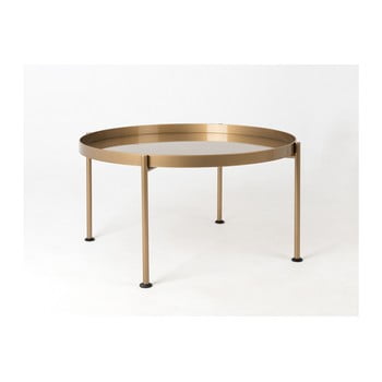 Masă de cafea custom form hanna, ⌀ 80 cm, auriu