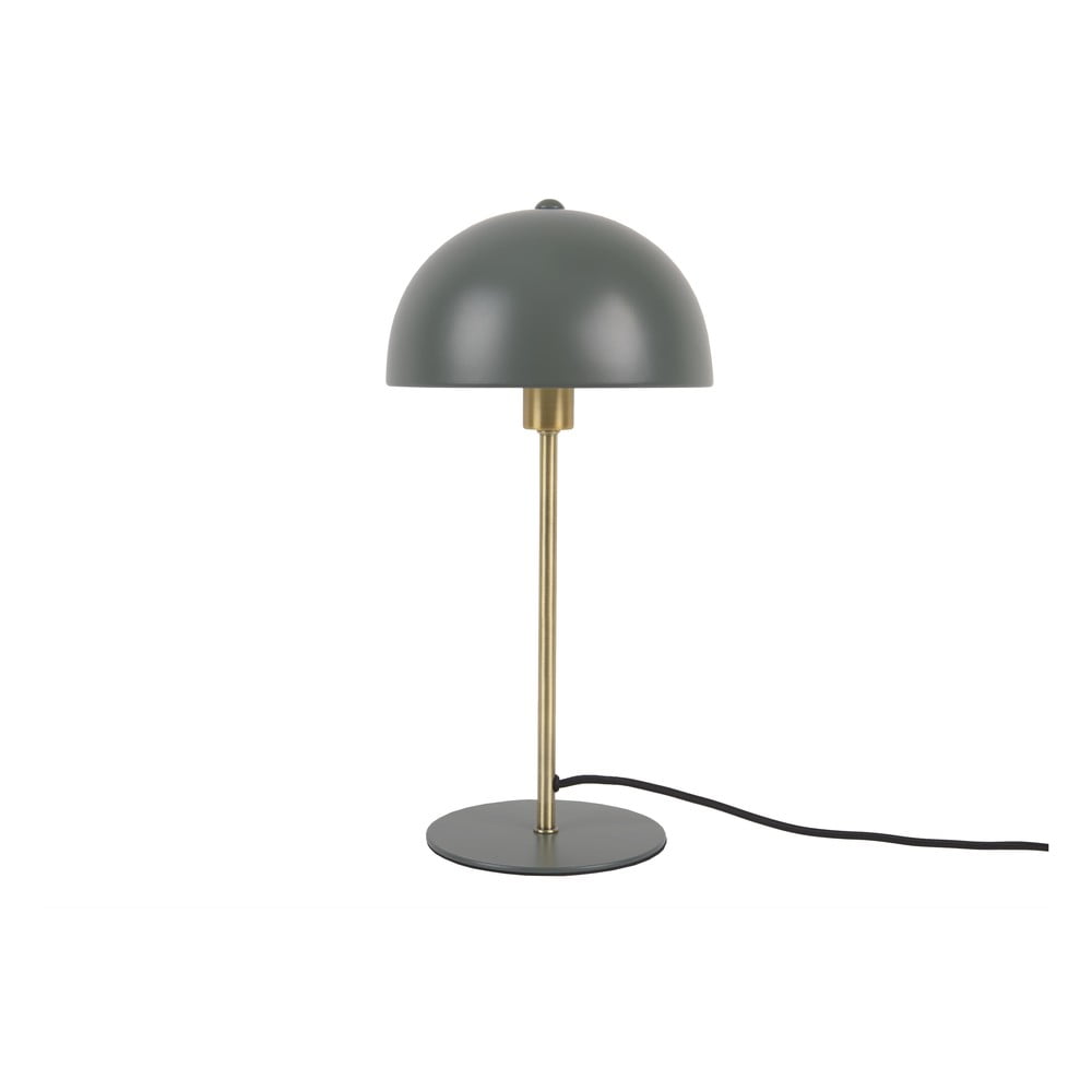Zelená stolní lampa s detaily ve zlaté barvě Leitmotiv Bonnet