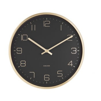Ceas de perete karlsson elegance, negru