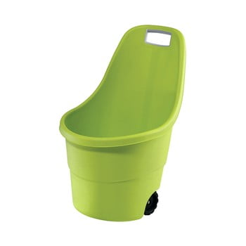 Coș cu roți pentru grădină keter, 55 l, verde