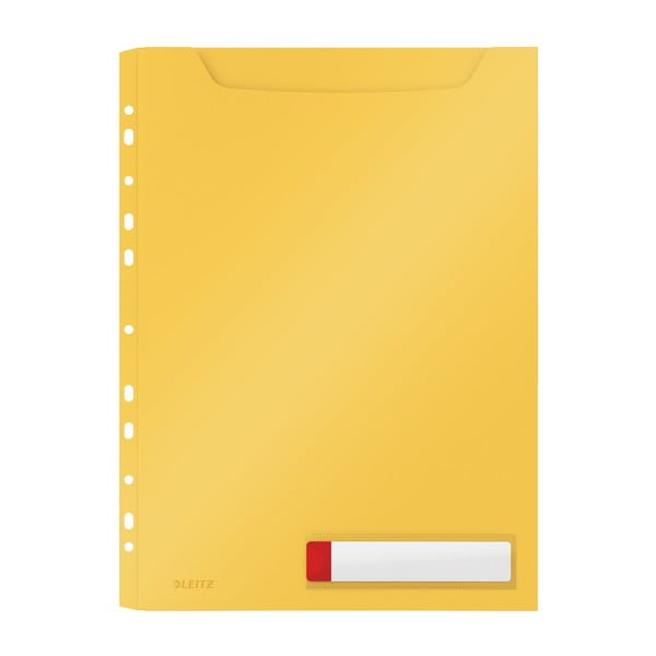 Žluté velkokapacitní kancelářské desky Leitz Cosy, A4