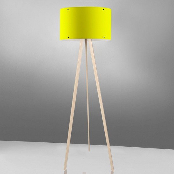 Žlutá stojací lampa Simple