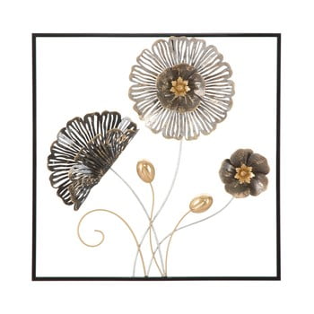 Decorațiune metalică pentru perete mauro ferretti square, 50 x 50 cm