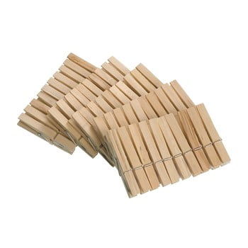 Set 50 cârlige din lemn pentru rufe Wenko Pegs imagine