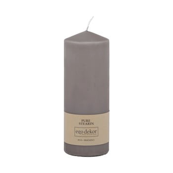 Lumânare baltic candles eco top, înălțime 18 cm, gri