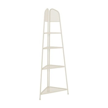 Etajeră metalică pe colț pentru balcon addu mwh, înălțime 180 cm, bej deschis